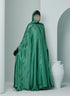 Women's Luxury Kaftan Style Abaya Set with scarf in Emerald