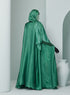 Women's Luxury Kaftan Style Abaya Set with scarf in Emerald