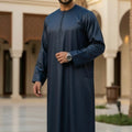 Navy Silky Omani Thobe TL Essentials
