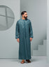 Men's Premium Emaar Thobe in Persian Blue with Tassel