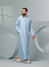 Men's Premium Emaar Thobe in Sky Blue with Tassel Thobeluxe