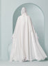 Women's Luxury Kaftan Style Abaya Set in White