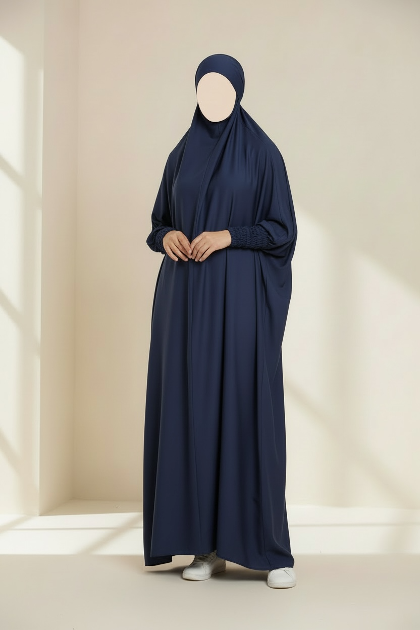 One Piece Jilbab - Velvet Satin