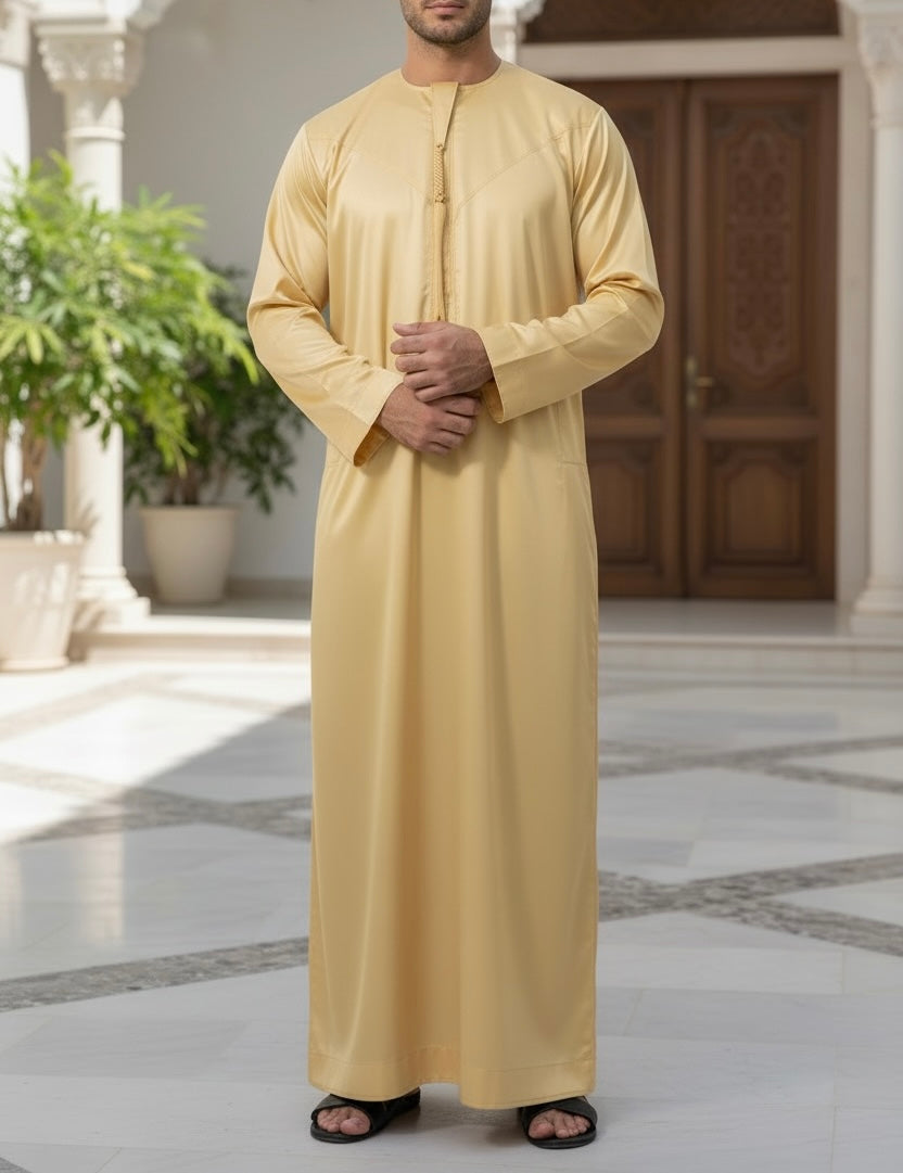 Yellow Emaar Basic's Shiny Emirati Thobes