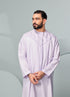 Thobeluxe mens saudi thobe in lavender colour