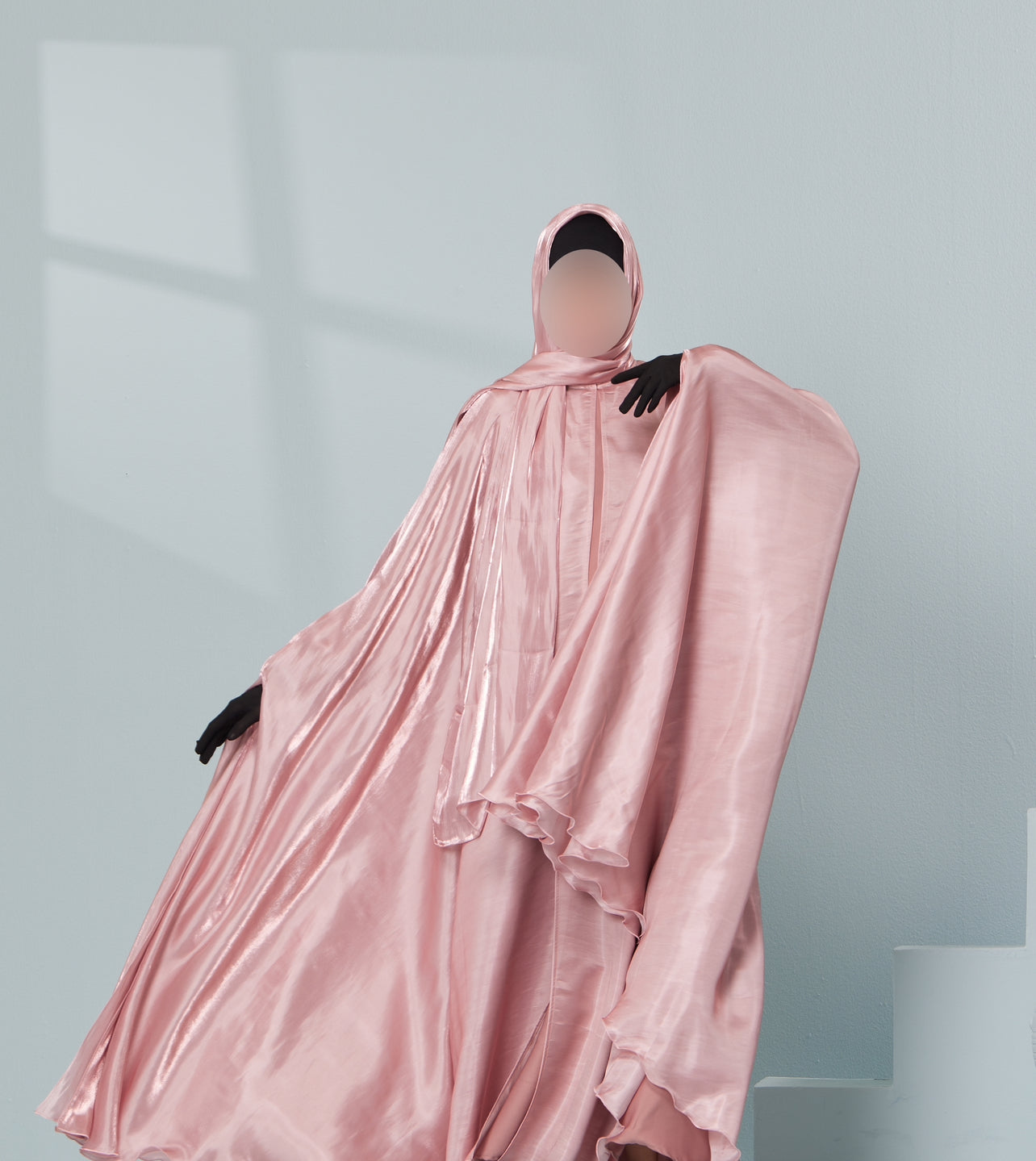 Women's Luxury Kaftan Style Abaya Set in Pink