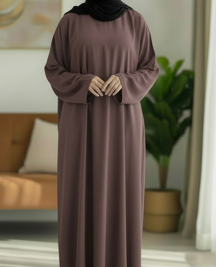 Mauve Closed Abaya TL Essentials