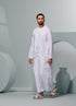 Men's Premium Emaar Thobe in White with Tassel Emaar, our luxurious Emirati style thobe made in the UAE. saudi thobe,