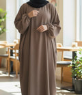 Taupe Batwing Abaya TL Essentials