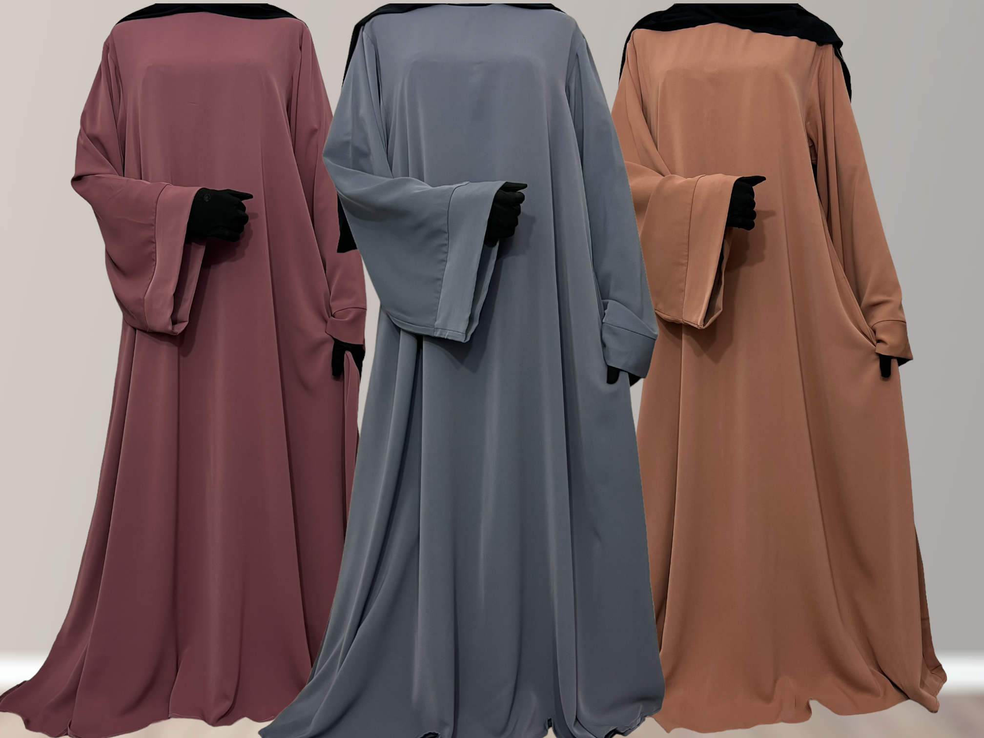 Wide sleeve Nidha Abayas