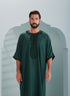 Traditional Moroccan Thobes dark green by Thobeluxe