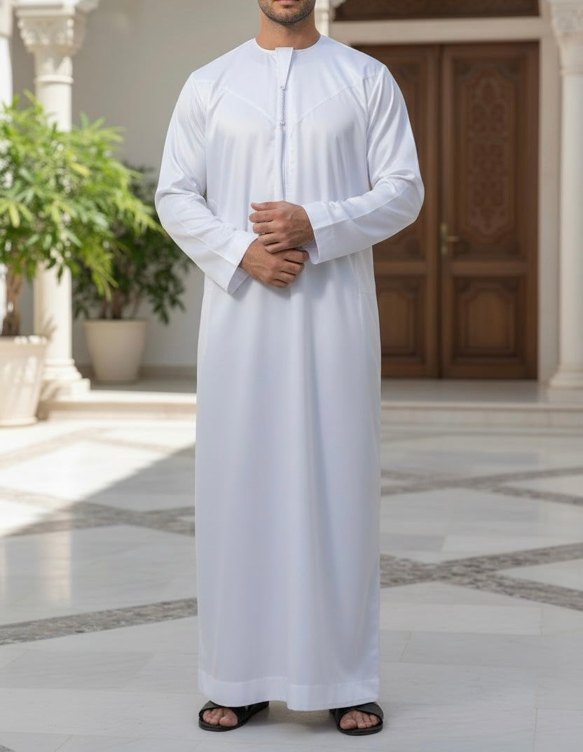 White Emaar Basic's Shiny Emirati Thobe