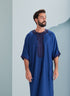 Navy Blue Traditional Moroccan Thobes by Thobeluxe