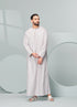 Men's Premium Emaar Thobe in Beige with Tassel, Emaar, Saudi Thobes by Thobeluxe