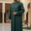 Hunter Green Silky Omani Thobe TL Essentials