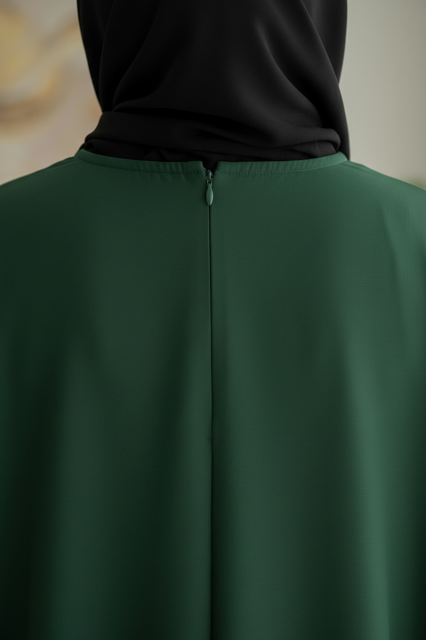 Green Closed Abaya TL Essentials