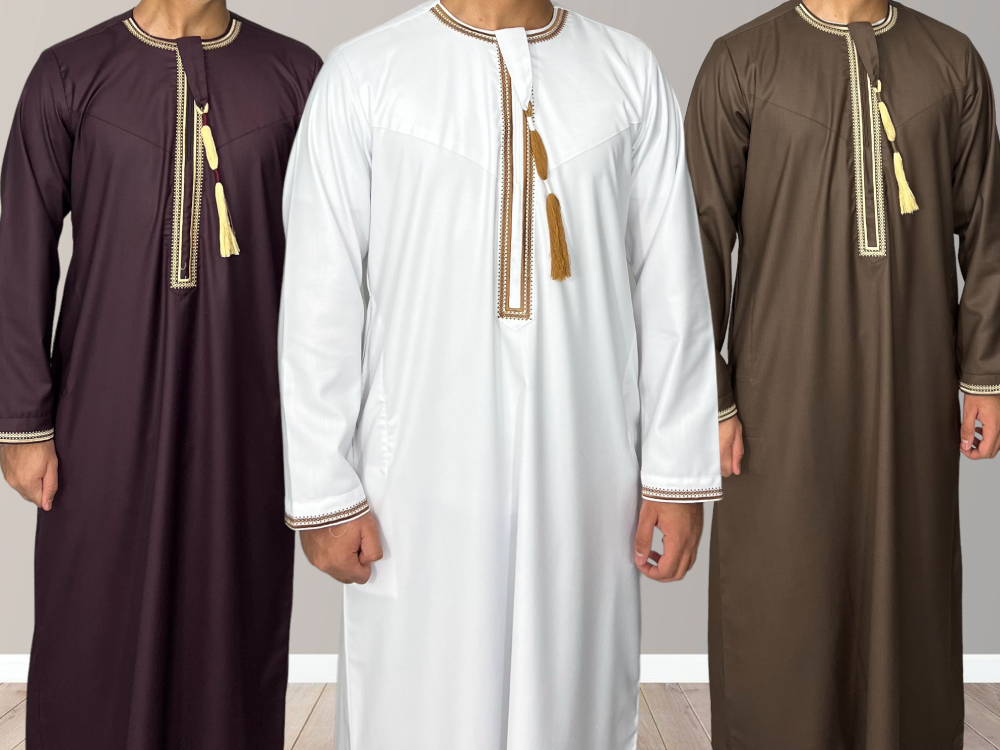 Authentic Omani Mens fashion Premium Moroccan Thobes, Classic Thobes, Emirati Fashion, arabic clothing, muslim fashion 