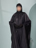 Women's Luxury Kaftan Style Abaya Set with scarf in Black