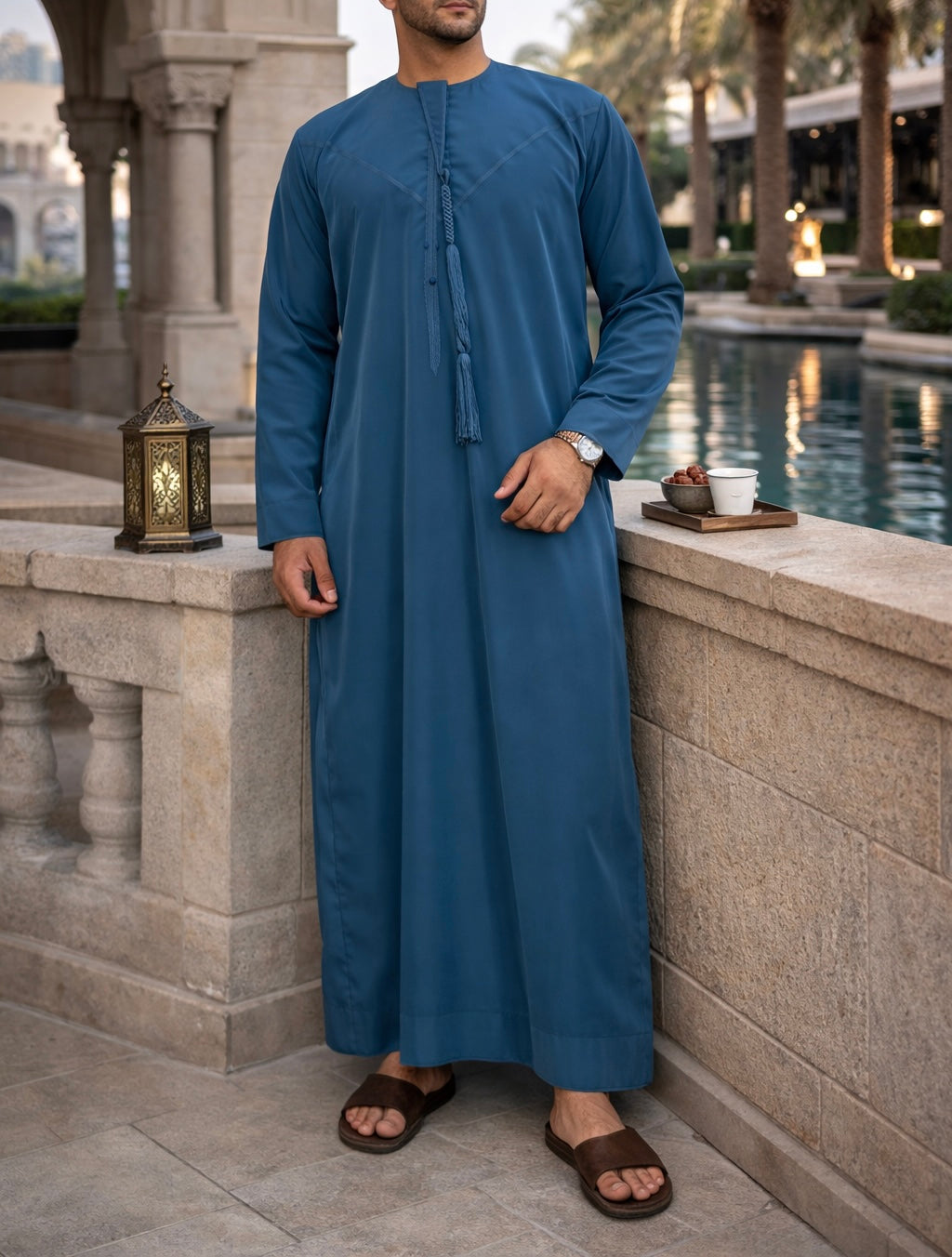 Persian blue Emaar Basic's- Classic Emirati Thobes