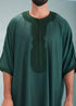 Traditional Moroccan Thobes dark green by Thobeluxe