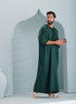 Traditional Moroccan Thobes dark green by Thobeluxe