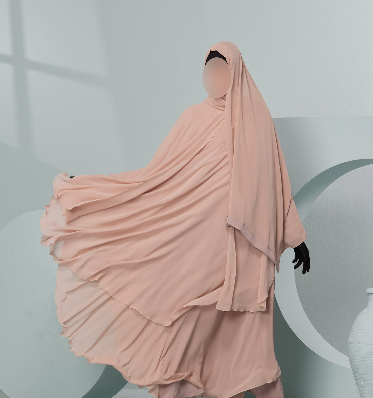 Abaya stylish abaya is 3 layers of soft, flowy chiffon fabric