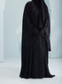 Women's Premium Batwing Abaya with Scarf in Black Sobha, thobeluxe premium everyday batwing/butterfly black abaya with a matching chiffon scarf