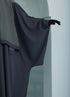 Women's Premium Batwing Abaya with Scarf in Charcoal