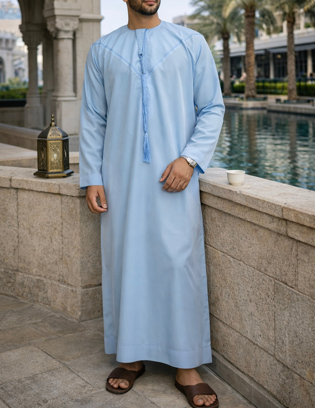 Sky blue Emaar Basic's -Classic Emirati Thobes