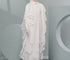 Women's Farasha Style Abaya Set in White