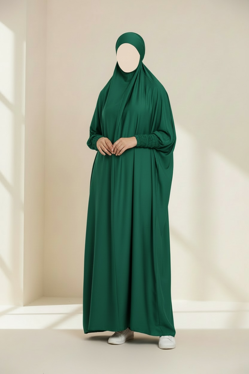 One Piece Jilbab - Velvet Satin