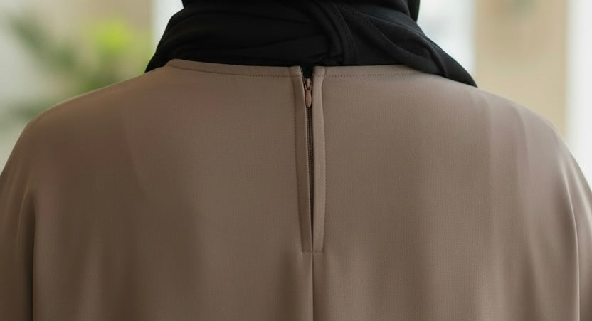 Taupe Batwing Abaya TL Essentials