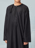 Kids Embroidered Black Thobe with Black Tassel Ages 3-13 Kids Omaar thobe in Black