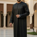 Black Silky Omani Thobe TL Essentials