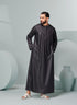 Men's Premium Emaar Thobe in Black with Tassel