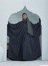 Women's Premium Batwing Abaya with Scarf in Charcoal