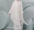 Women's Farasha Style Abaya Set in White