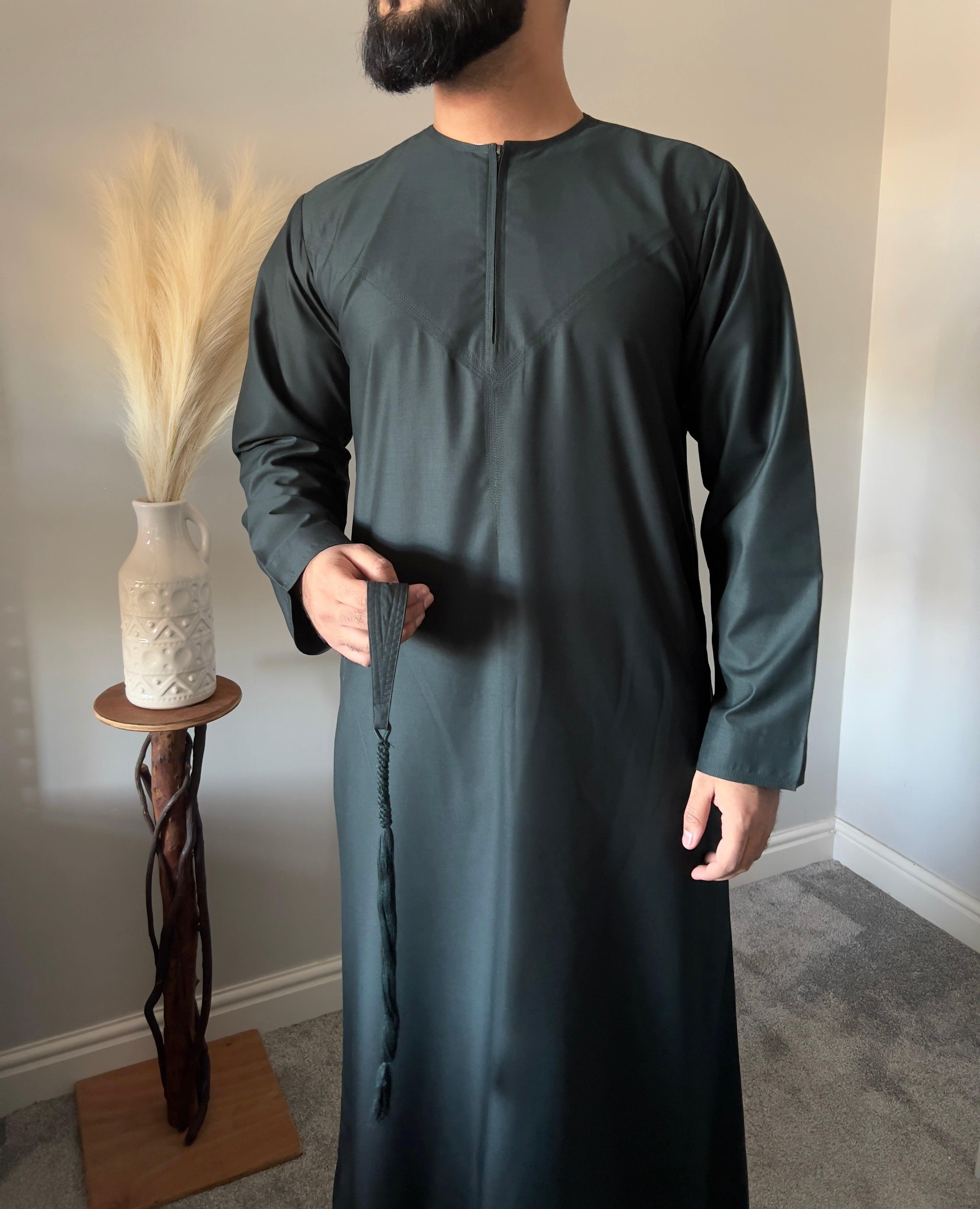 Forest Green Premium Emirati Thobe