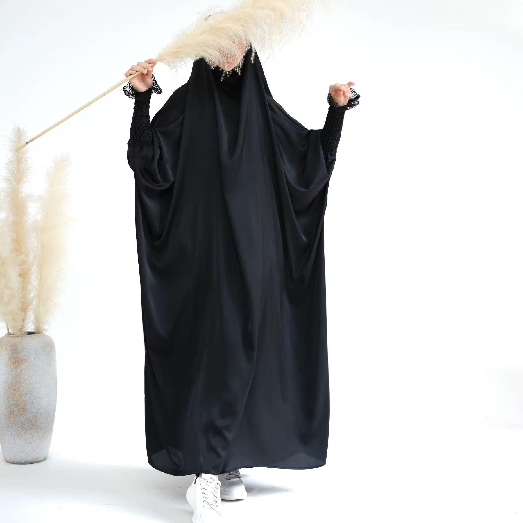 womens Velvet Satin One Piece Jilbabs
