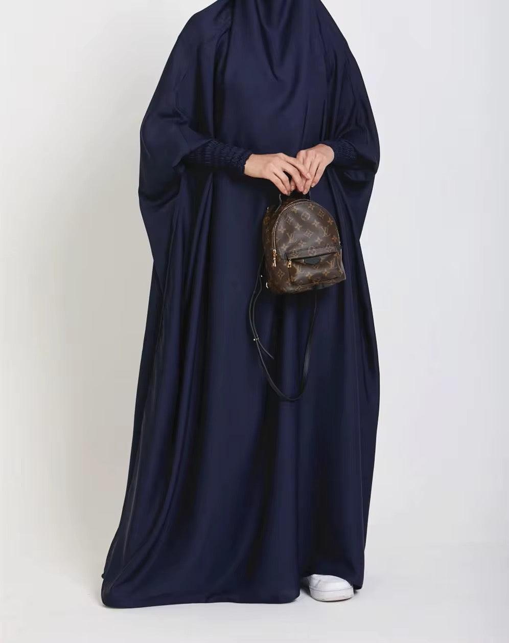 womens Velvet Satin One Piece Jilbabs
