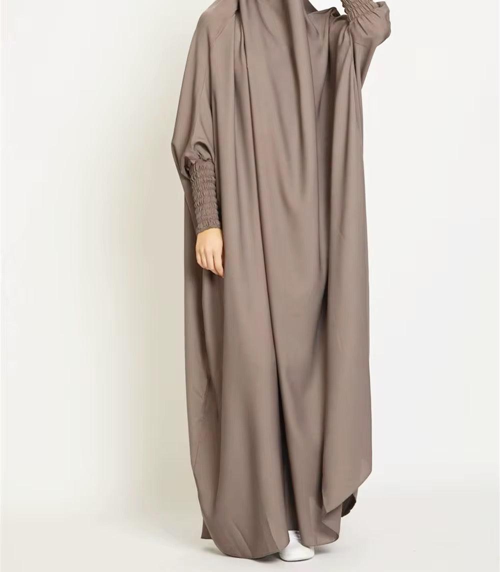 womens Velvet Satin One Piece Jilbabs
