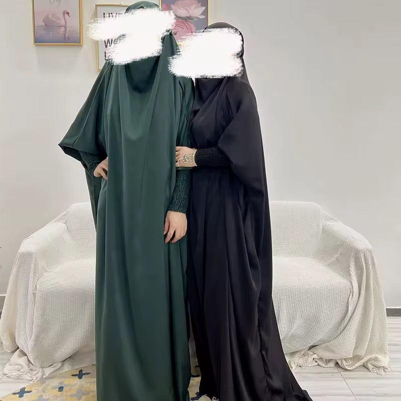 womens Velvet Satin One Piece Jilbabs