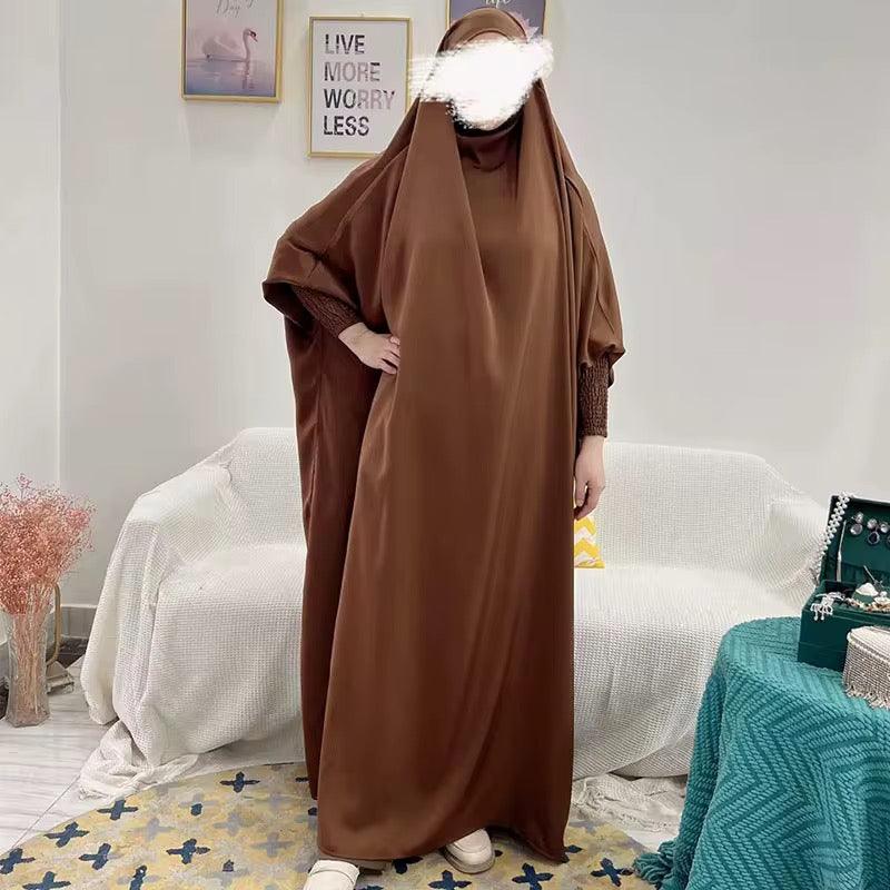 womens Velvet Satin One Piece Jilbabs