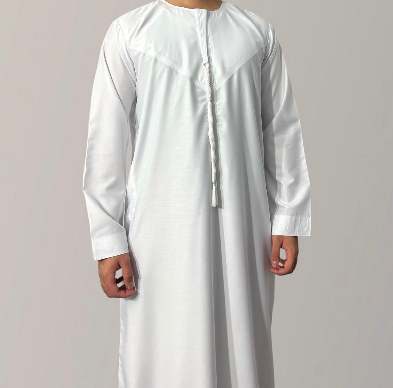 Classic Emirati Thobes for boys in white, boys jubba