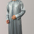 Shiny Emirati Thobe ice grey