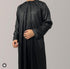 Shiny Emirati Thobe in black