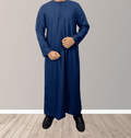 NAvy Thobes for Men, Luxury Thobe, Traditional Moroccan Thobes by Thobeluxe, Arabian Thobes