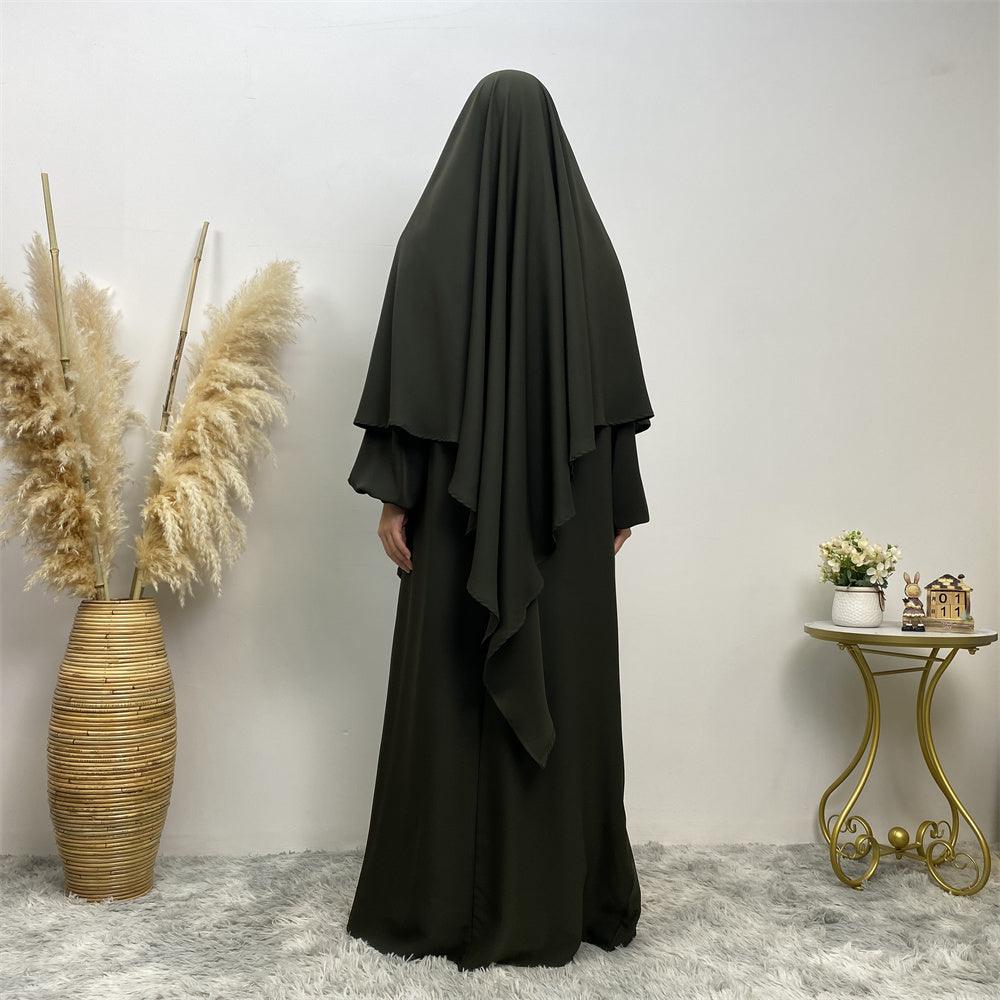 long dress abaya Colour black for women Nidha Khimar