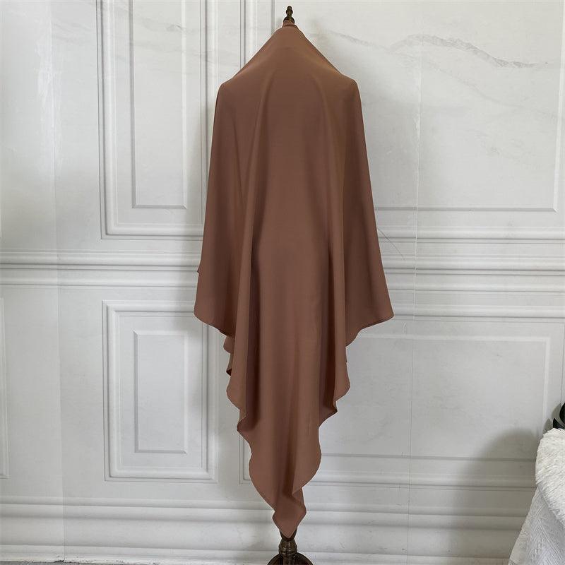 long dress abaya Colour brown for women Nidha Khimar