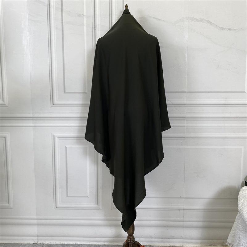 long dress abaya Colour dark green for women Nidha Khimar